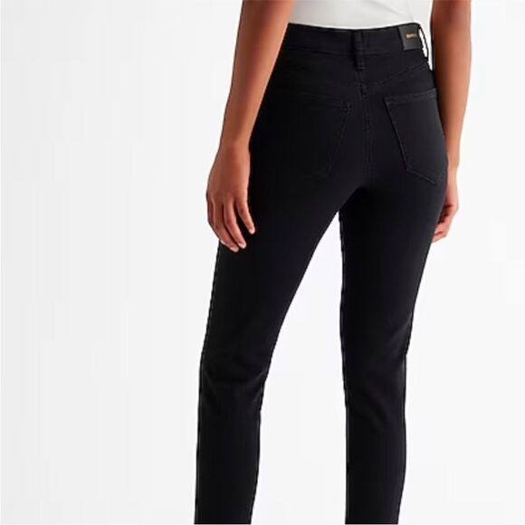 EXPRESS Mid Rise Stretch Black Jeggings. Size 10R/30. - Picture 3 of 12